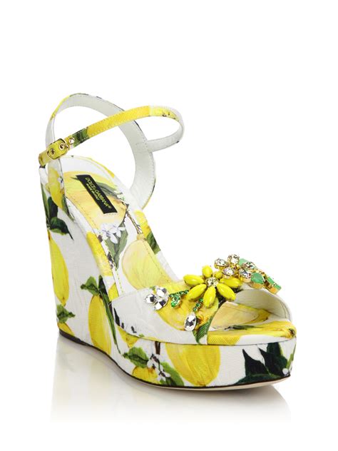 dolce gabbana lemon print sandals|dolce and gabbana inspired dress.